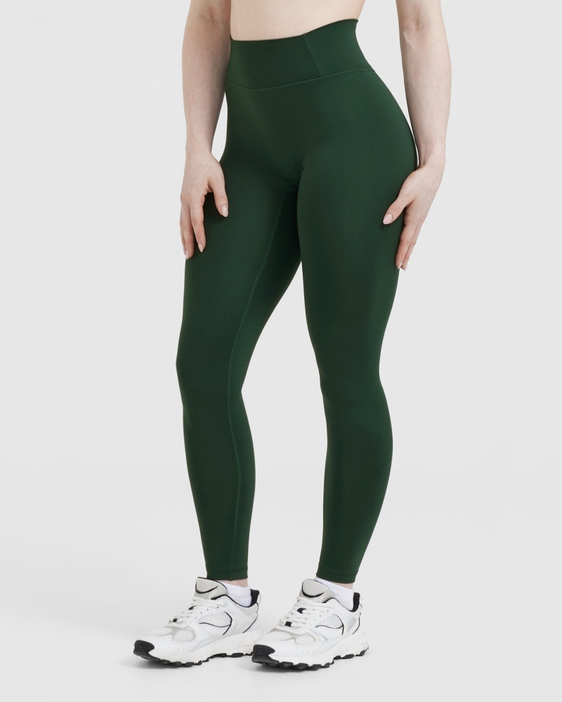 Oner Active Timeless High Waisted Leggings Tiefesgrün | MEQORBZ-54