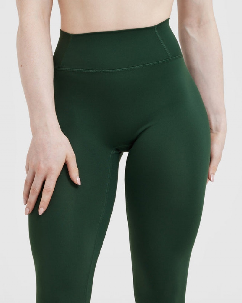 Oner Active Timeless High Waisted Leggings Tiefesgrün | MEQORBZ-54