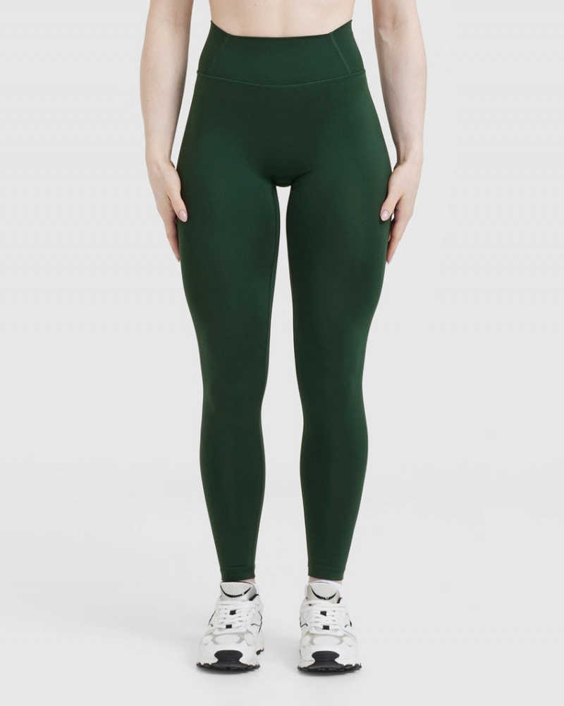 Oner Active Timeless High Waisted Leggings Tiefesgrün | MEQORBZ-54