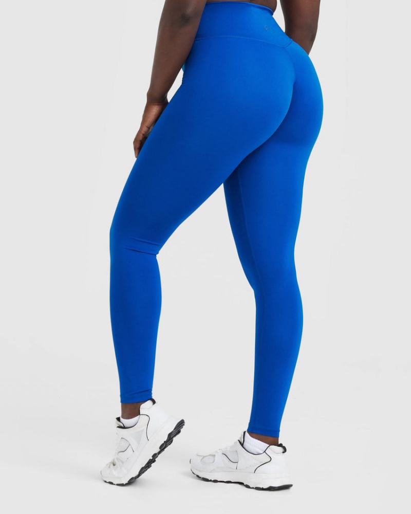 Oner Active Timeless High Waisted Leggings Tiefesblau | SQBEPCA-70