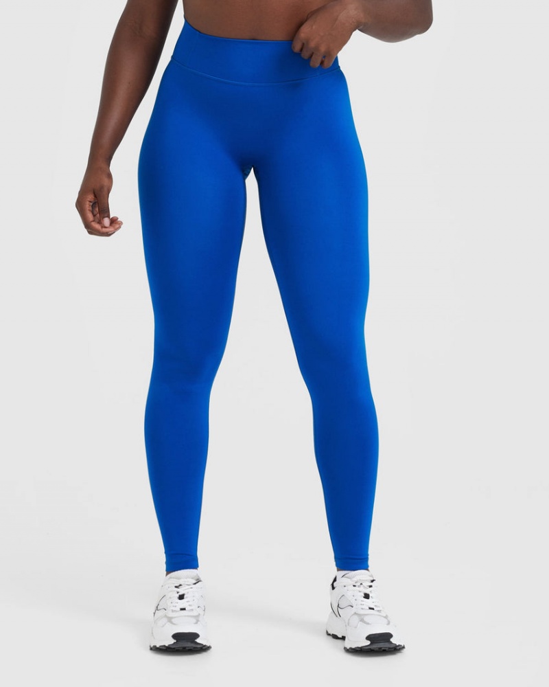 Oner Active Timeless High Waisted Leggings Tiefesblau | SQBEPCA-70