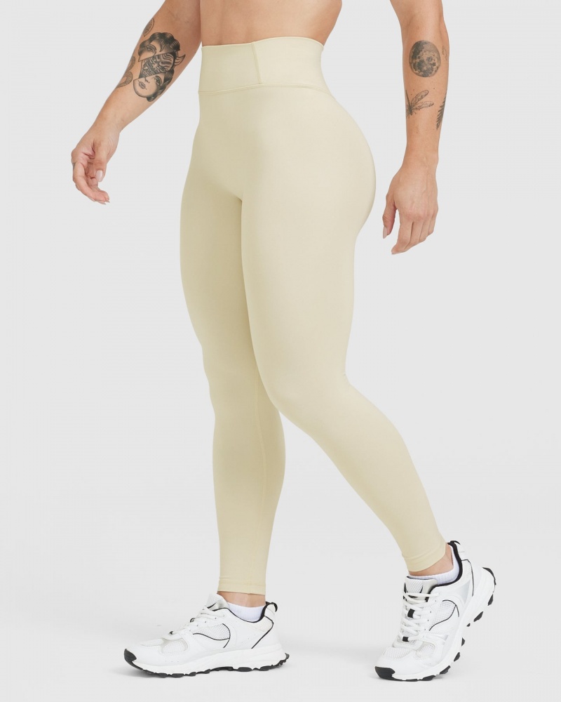 Oner Active Timeless High Waisted Leggings Hellgelb | IPLKCJZ-78