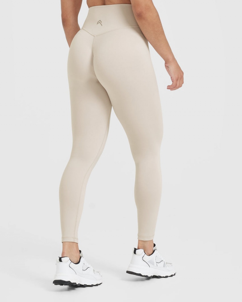 Oner Active Timeless High Waisted Leggings Braun | XCMNQFT-06