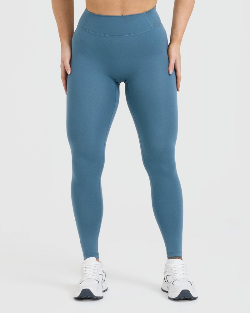 Oner Active Timeless High Waisted Leggings Blau | KHTCUAL-69