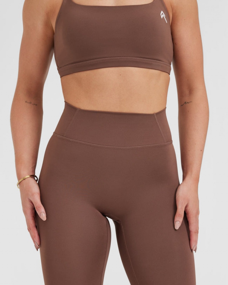 Oner Active Timeless High Waisted Leggings Braun | YKEPFLO-26