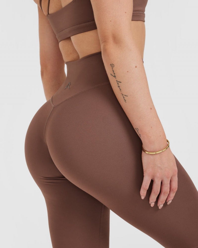 Oner Active Timeless High Waisted Leggings Braun | YKEPFLO-26