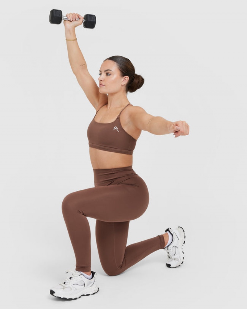 Oner Active Timeless High Waisted Leggings Braun | YKEPFLO-26