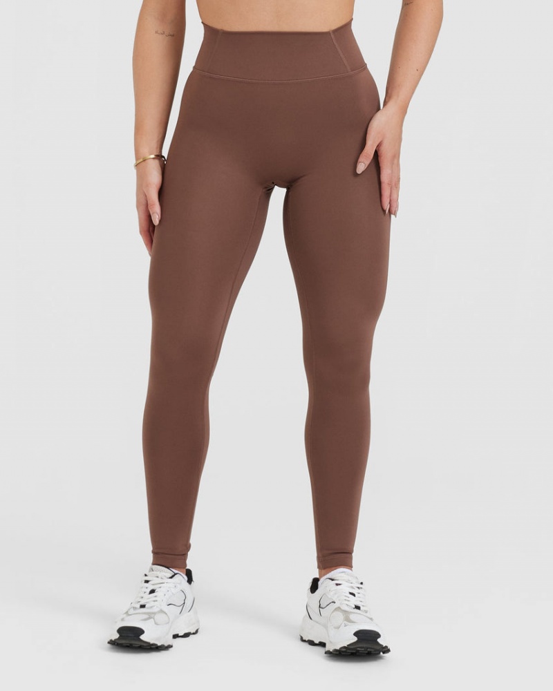 Oner Active Timeless High Waisted Leggings Braun | YKEPFLO-26