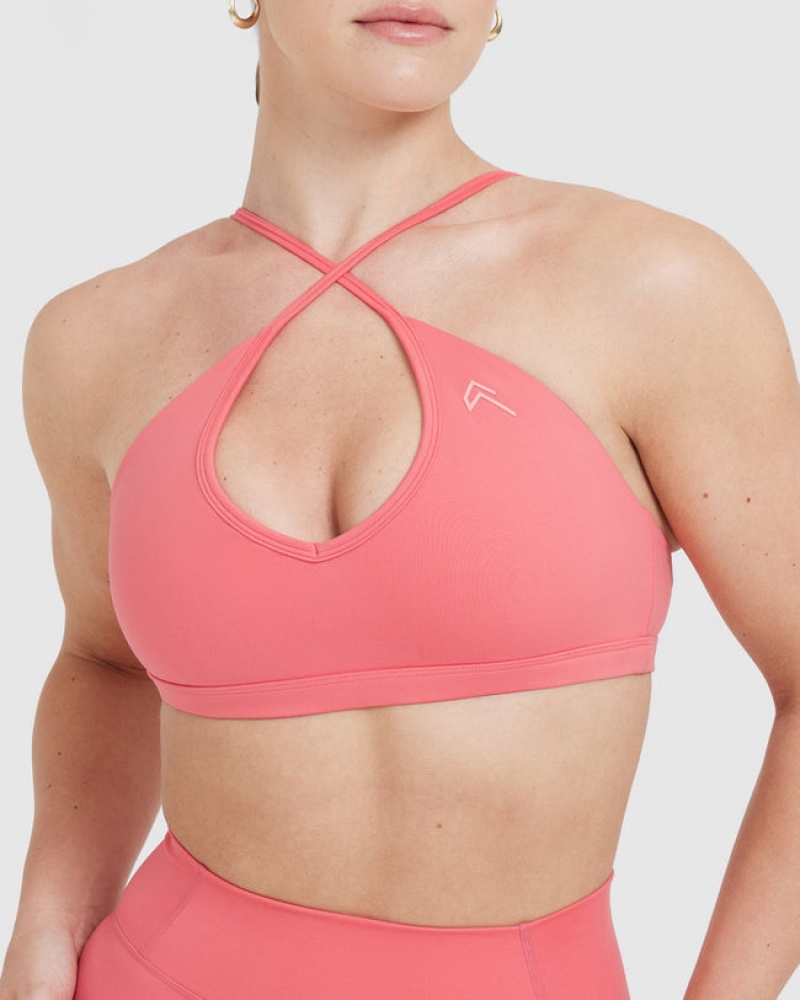 Oner Active Timeless Riemchen Bralette Sports Bras Rosa | CZBRKIE-84