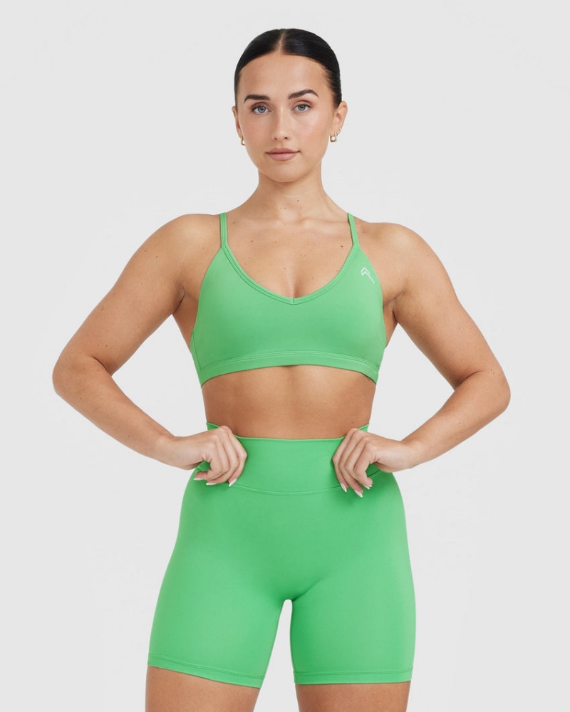 Oner Active Timeless Riemchen Bralette Sports Bras Grün | UWYMBQZ-28