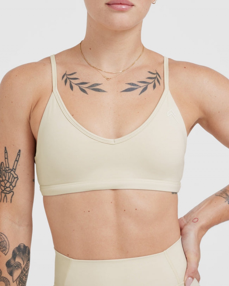 Oner Active Timeless Riemchen Bralette Sports Bras Hellgelb | VNFMGAP-45