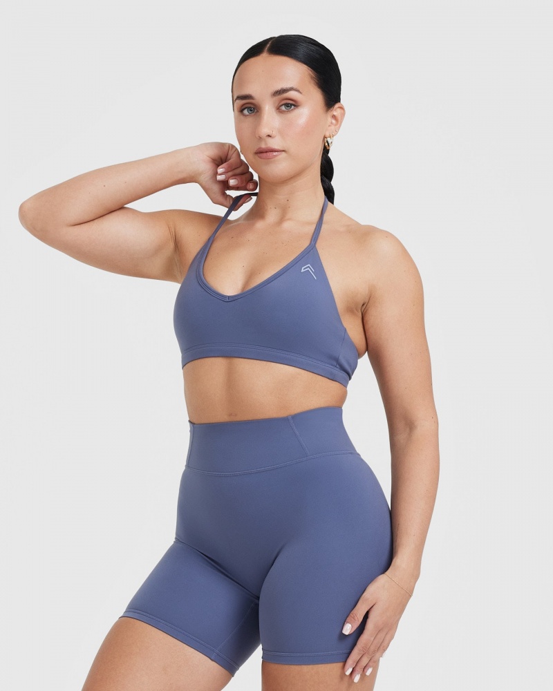 Oner Active Timeless Riemchen Bralette Sports Bras Blau | LWHDIGR-37