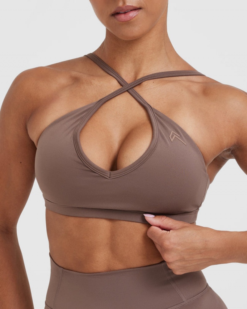 Oner Active Timeless Riemchen Bralette Sports Bras Braun | NGFPCIQ-49