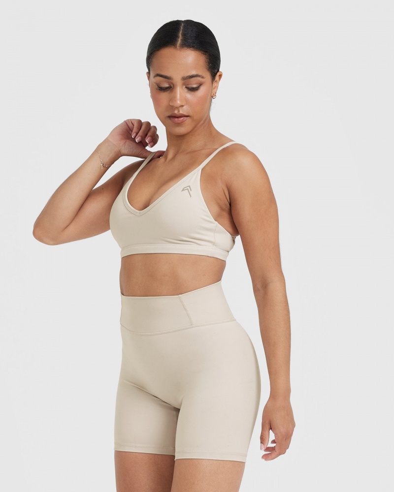 Oner Active Timeless Riemchen Bralette Sports Bras Braun | XKJLNHS-81