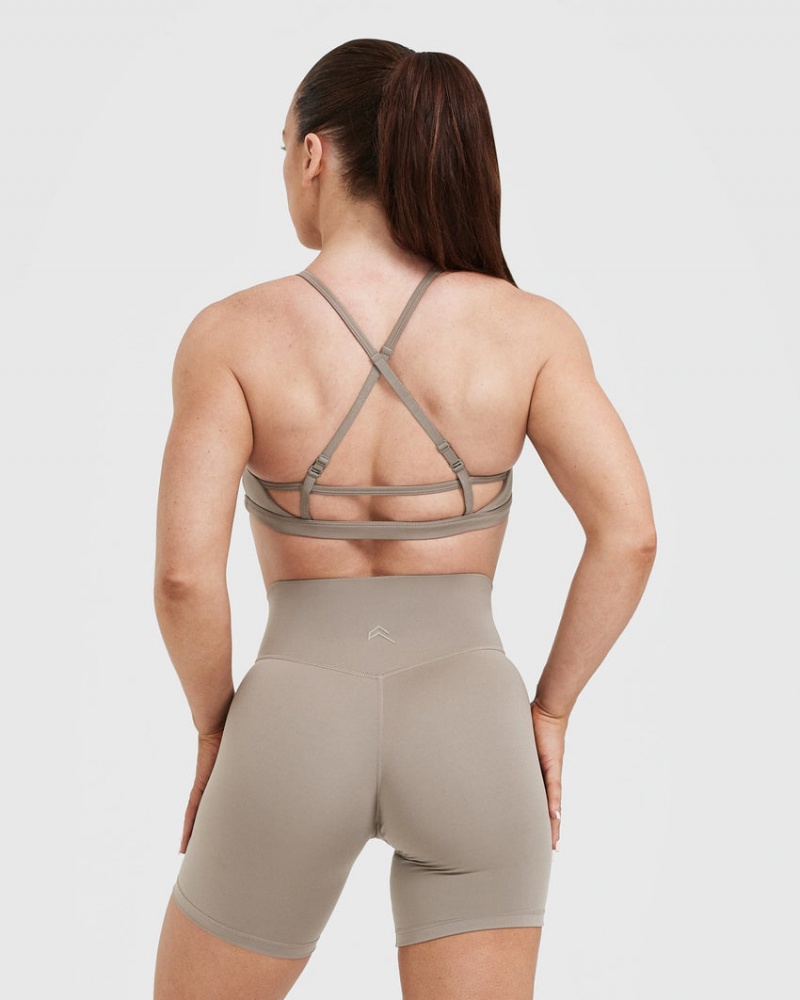 Oner Active Timeless Riemchen Bralette Sports Bras Grau | BZNULMP-49