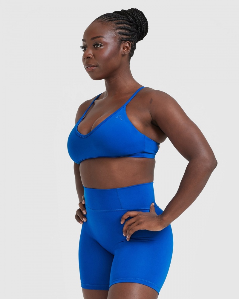 Oner Active Timeless Riemchen Bralette Sports Bras Tiefesblau | REJQNSF-75