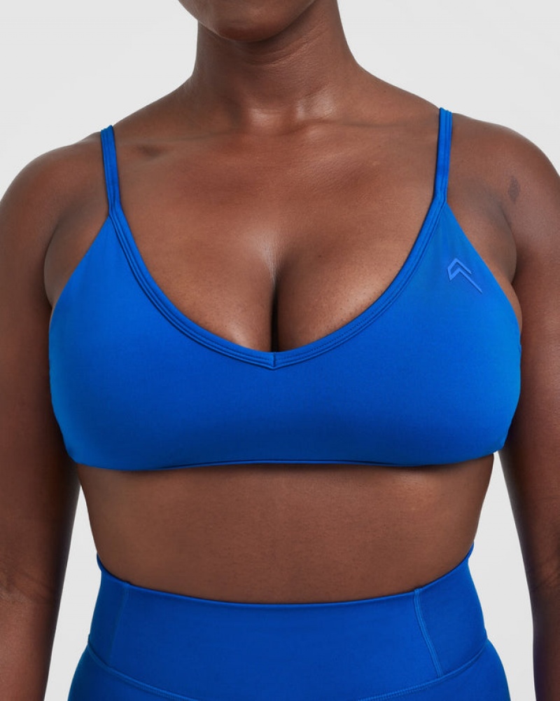 Oner Active Timeless Riemchen Bralette Sports Bras Tiefesblau | REJQNSF-75