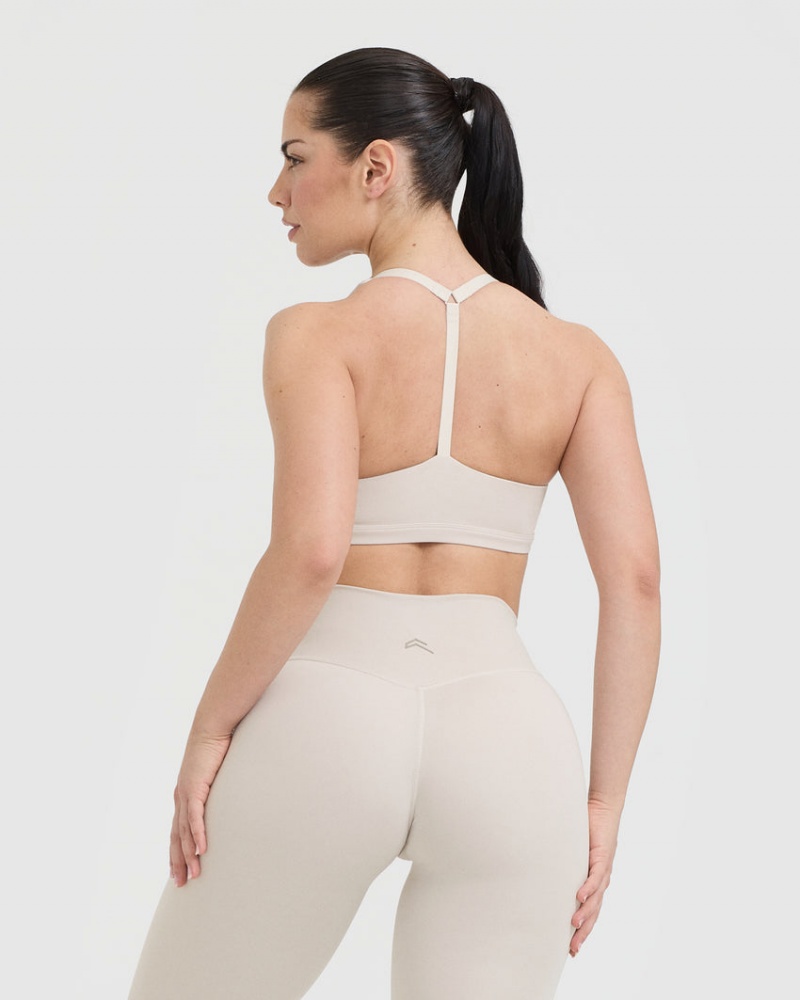 Oner Active Timeless Square Neck Sports Bras Braun | ZDQBWSY-85