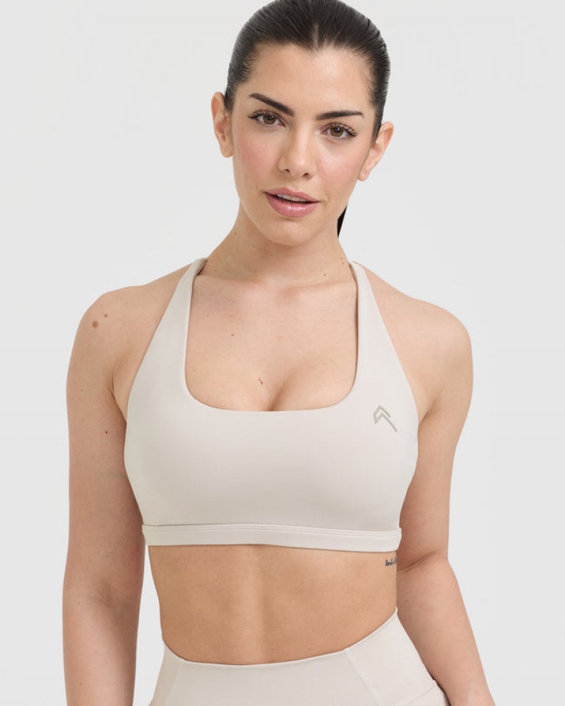 Oner Active Timeless Square Neck Sports Bras Braun | ZDQBWSY-85