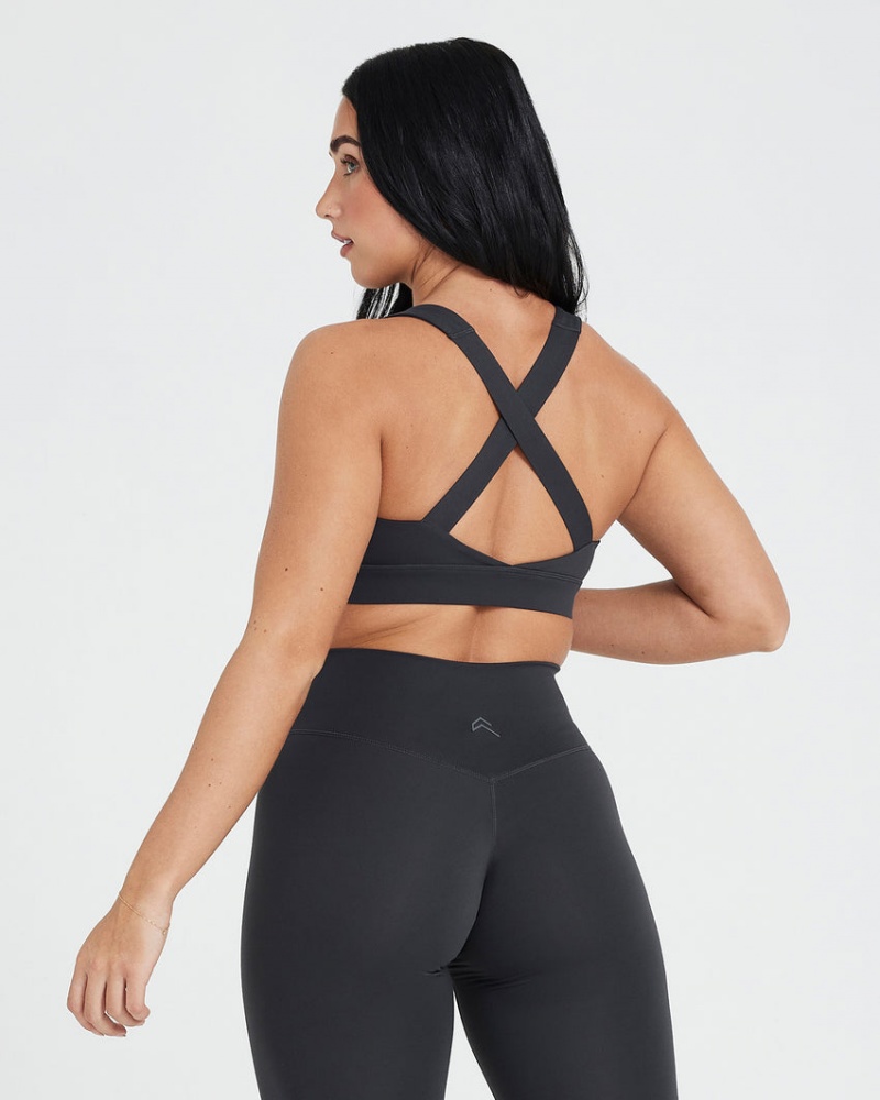 Oner Active Timeless Weite Riemen Sports Bras Schwarz | OYUPSHJ-48