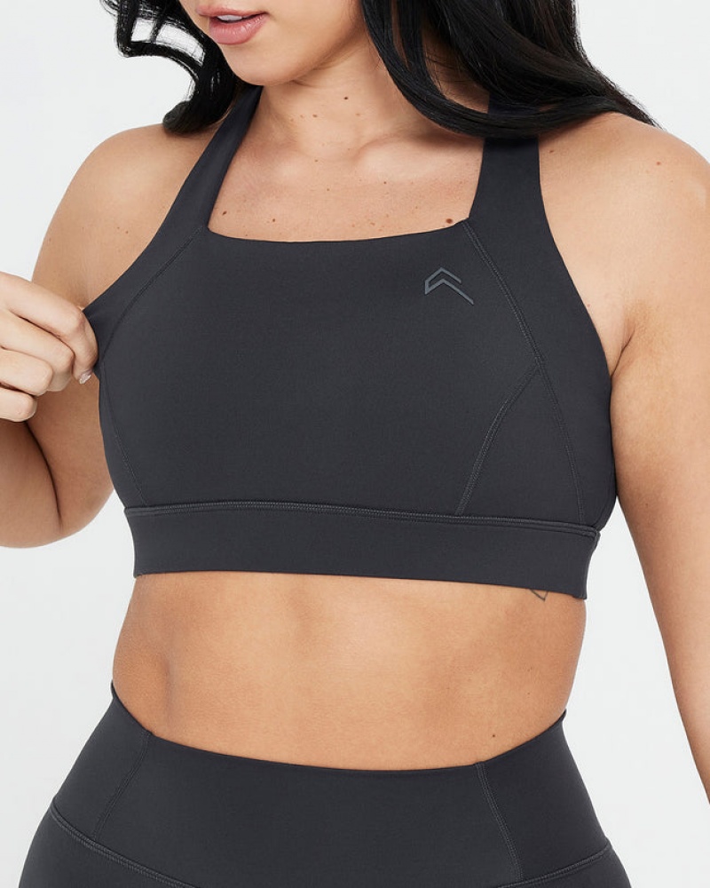 Oner Active Timeless Weite Riemen Sports Bras Schwarz | OYUPSHJ-48