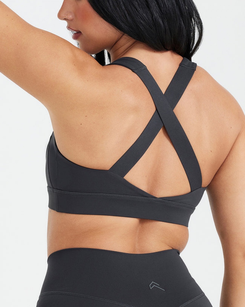 Oner Active Timeless Weite Riemen Sports Bras Schwarz | OYUPSHJ-48