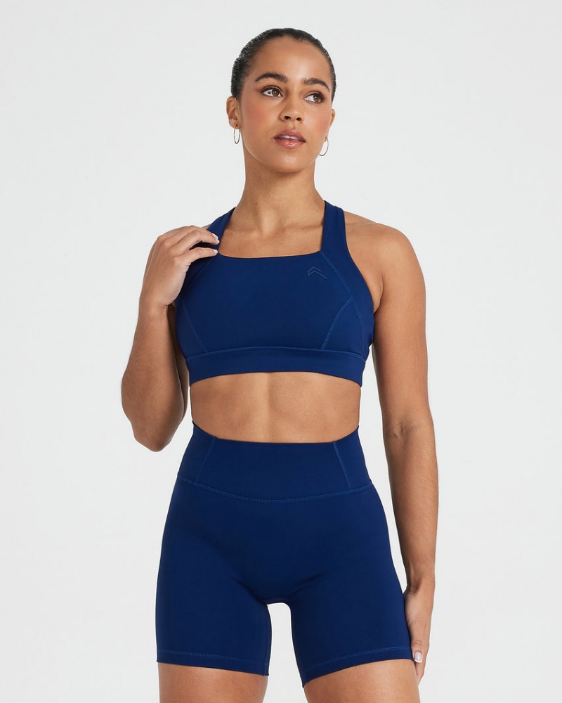 Oner Active Timeless Weite Riemen Sports Bras Blau | RIMDVTF-68