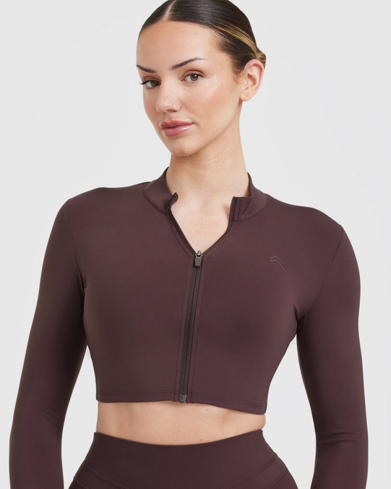 Oner Active Unified Crop Jacken Lila Braun | ELARCQF-82