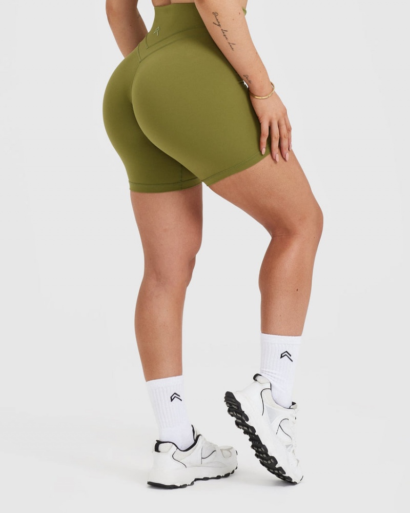 Oner Active Unified High Waisted Kurze Hose Olivgrün Grün | NSTRYGV-40