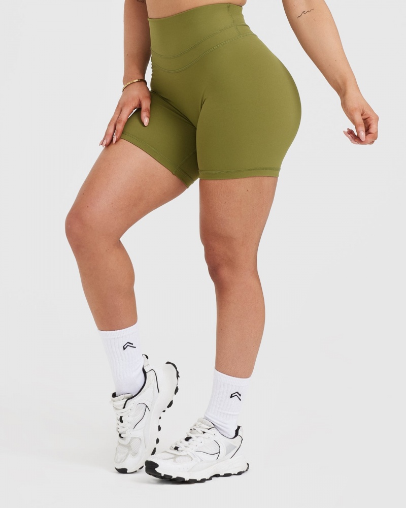 Oner Active Unified High Waisted Kurze Hose Olivgrün Grün | NSTRYGV-40