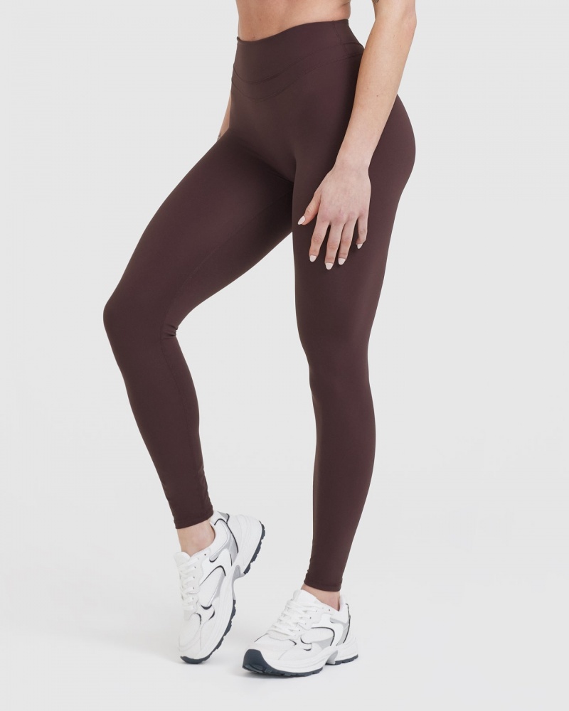 Oner Active Unified High Waisted Leggings Lila Braun | MVZYSJX-40