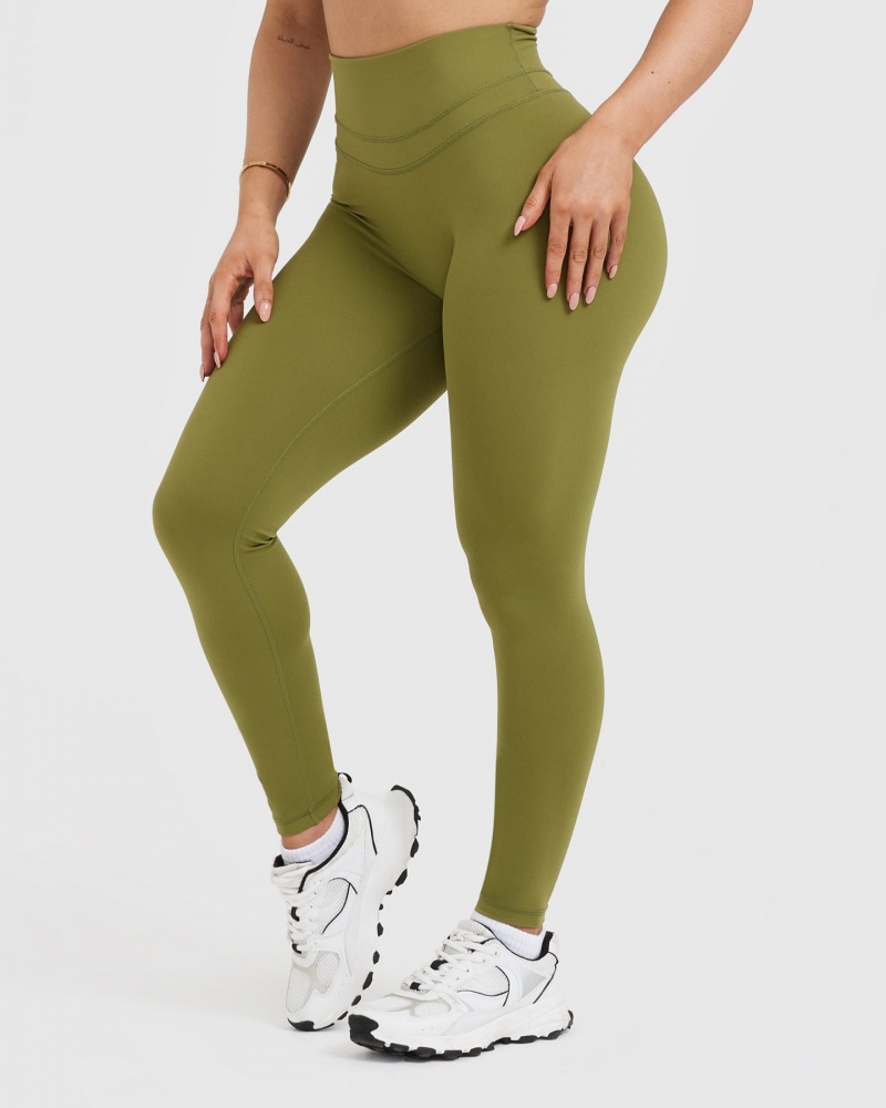 Oner Active Unified High Waisted Leggings Olivgrün Grün | JFCKTZB-95