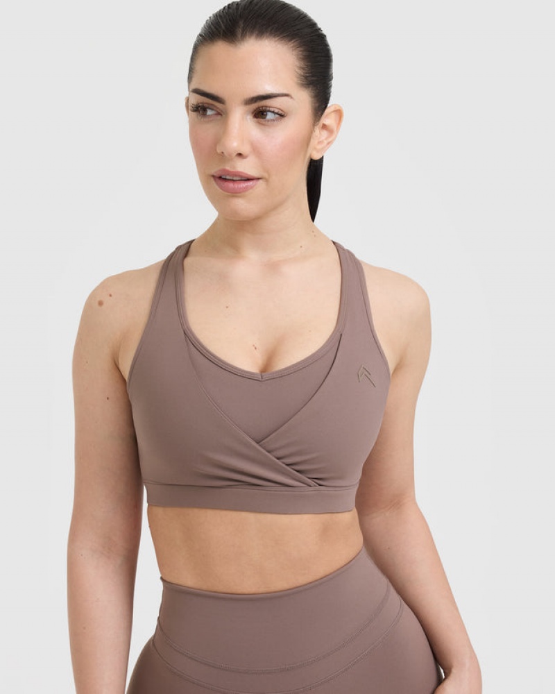 Oner Active Unified Layered Sports Bras Braun | MEJNAFI-64