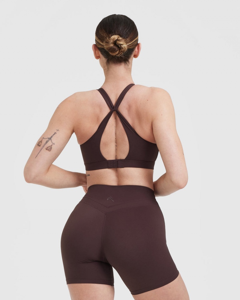 Oner Active Unified Layered Sports Bras Lila Braun | VUFMCAD-23