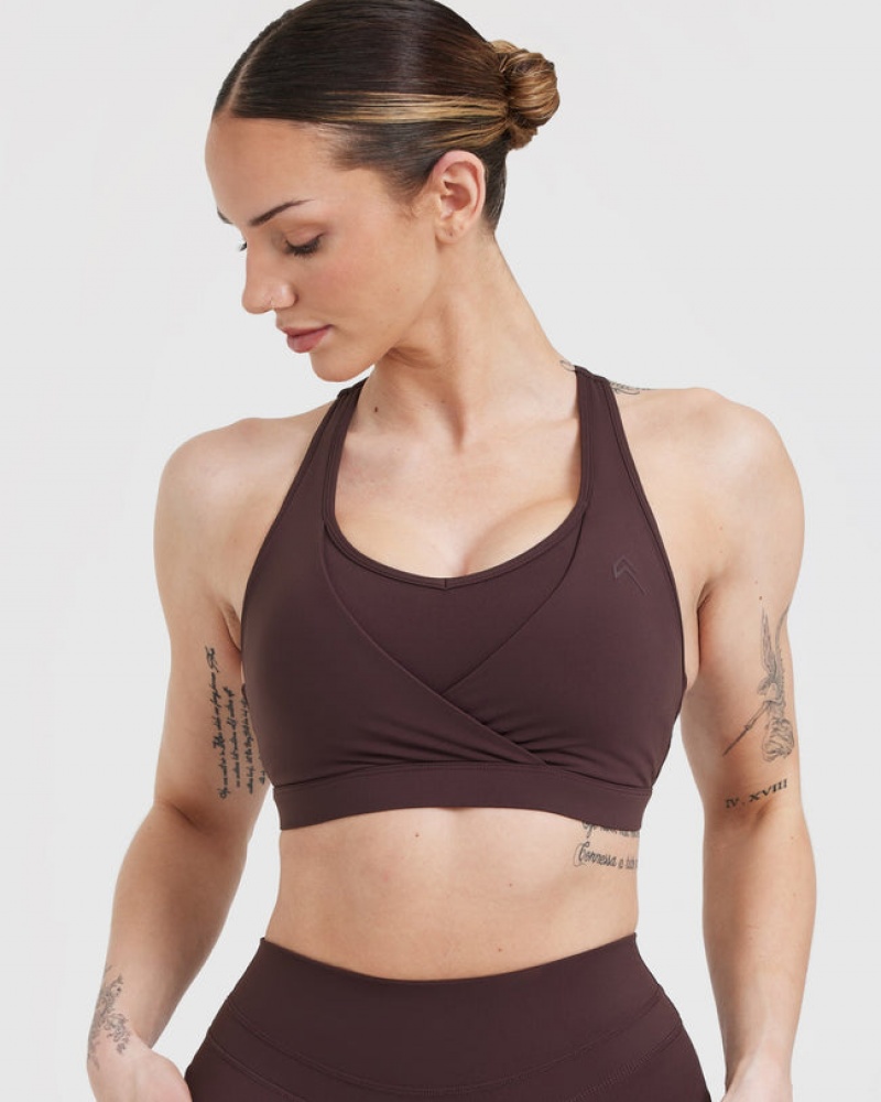 Oner Active Unified Layered Sports Bras Lila Braun | VUFMCAD-23