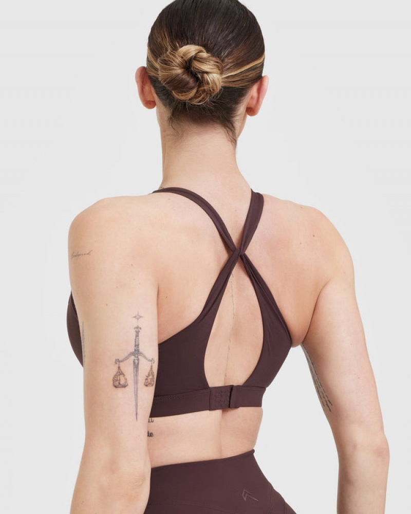 Oner Active Unified Layered Sports Bras Lila Braun | VUFMCAD-23