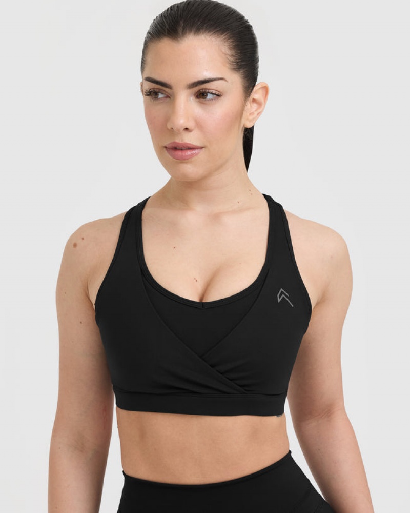 Oner Active Unified Layered Sports Bras Schwarz | DCANIQG-53