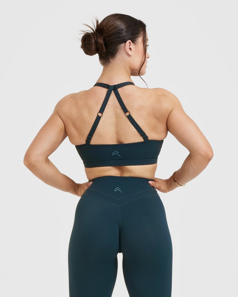 Oner Active Unified Twist Sports Bras Blau | EMPWRKI-95