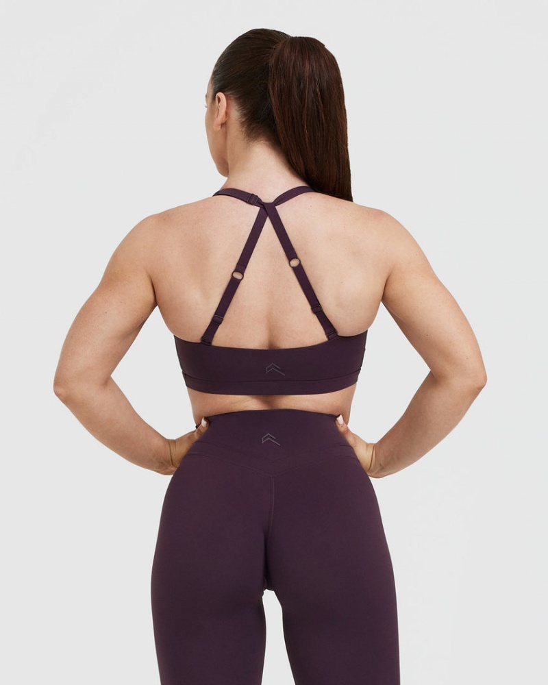 Oner Active Unified Twist Sports Bras Lila | GMYDFIU-78