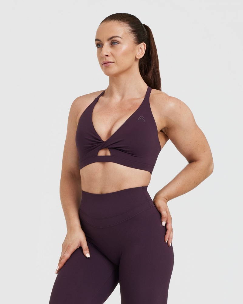 Oner Active Unified Twist Sports Bras Lila | GMYDFIU-78