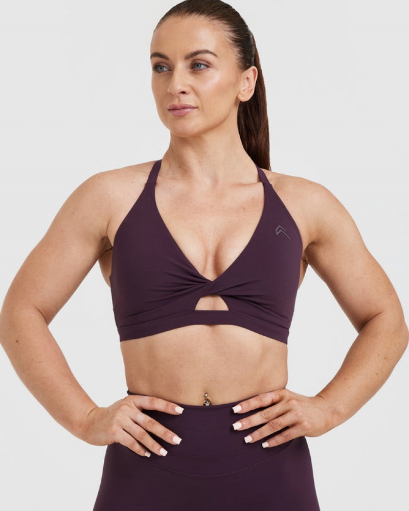 Oner Active Unified Twist Sports Bras Lila | GMYDFIU-78