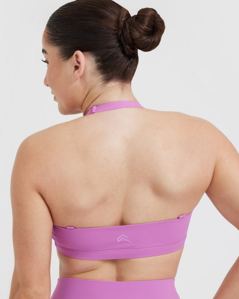 Oner Active Unified Twist Sports Bras Lila | KHTOYDF-28