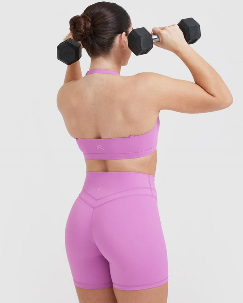 Oner Active Unified Twist Sports Bras Lila | KHTOYDF-28